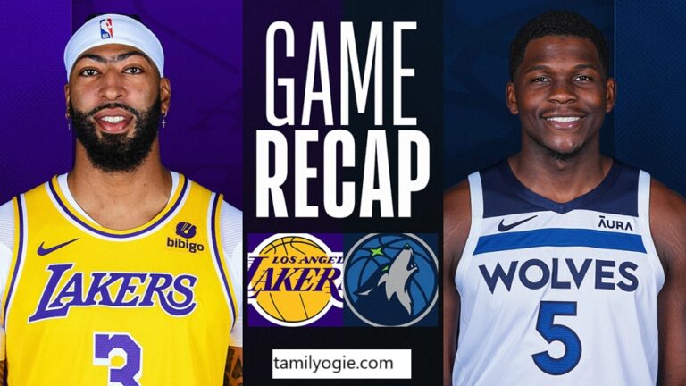 timberwolves vs lakers match player stats